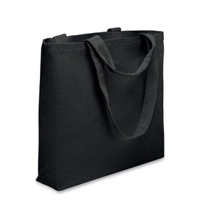 Borsa da spiaggia in tela 320 gr eco Nero - personalizzabile con logo