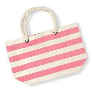 Borsa da Spiaggia Marina rosa / UNICA - personalizzabile con logo