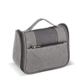Borsa da toilette da viaggio Kora in rPET 300D Grigio - personalizzabile con logo