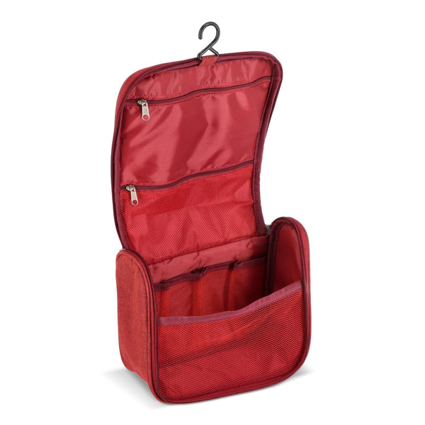 Borsa da toilette da viaggio Kora in rPET 300D - personalizzabile con logo