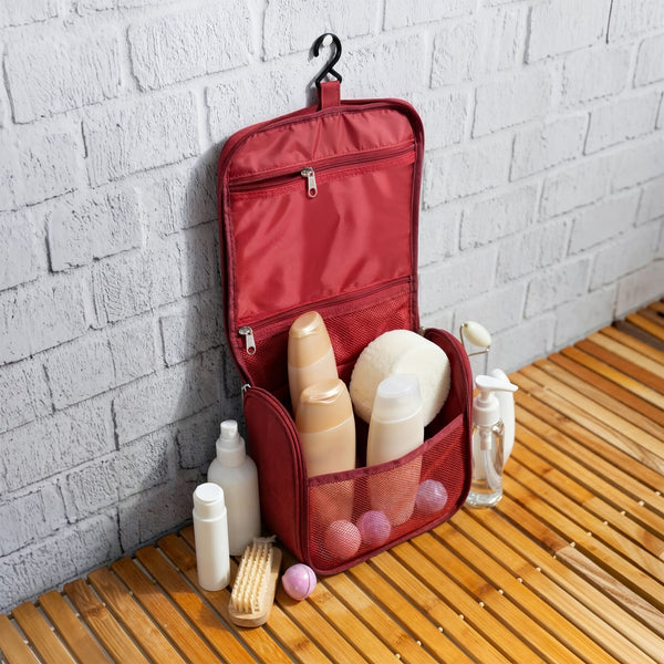Borsa da toilette da viaggio Kora in rPET 300D - personalizzabile con logo