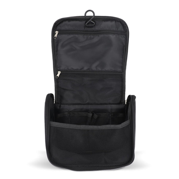 Borsa da toilette da viaggio Kora in rPET 300D - personalizzabile con logo