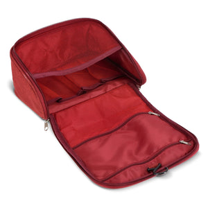 Borsa da toilette da viaggio Kora in rPET 300D - personalizzabile con logo