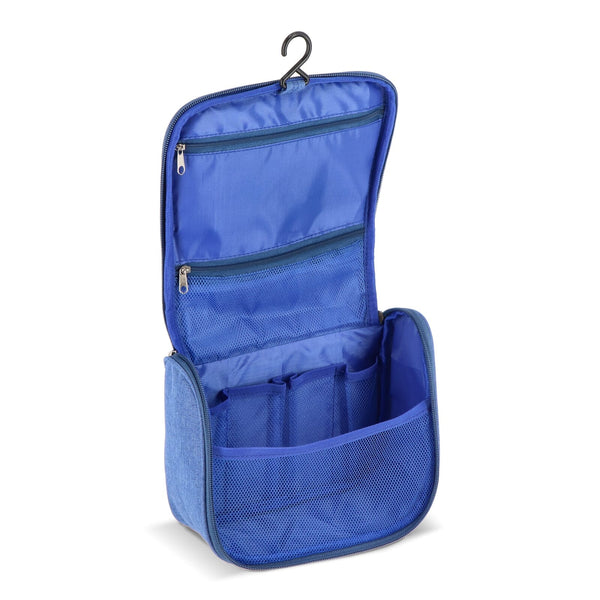 Borsa da toilette da viaggio Kora in rPET 300D - personalizzabile con logo