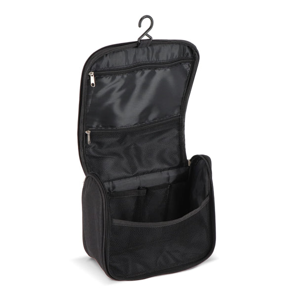 Borsa da toilette da viaggio Kora in rPET 300D - personalizzabile con logo