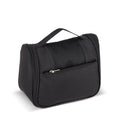 Borsa da toilette da viaggio Kora in rPET 300D Nero - personalizzabile con logo