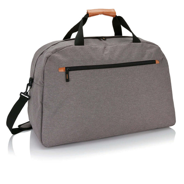 Borsa da viaggio Fashion senza PVC grigio - personalizzabile con logo