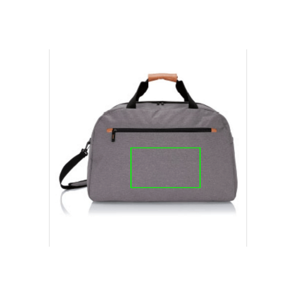 Borsa da viaggio Fashion senza PVC grigio - personalizzabile con logo