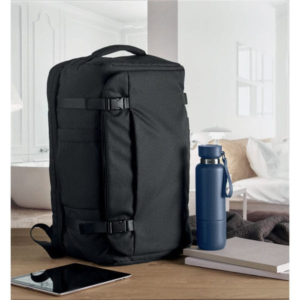 Borsa da viaggio grande Nero - personalizzabile con logo