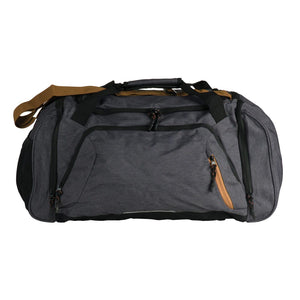 Borsa da viaggio outdoor R-PET XL Grigio scuro - personalizzabile con logo