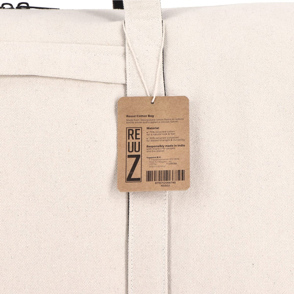 Borsa da viaggio/sport InSideOut Reuuz Canvas 28 x 56 x 28 cm Beige / Nero - personalizzabile con logo