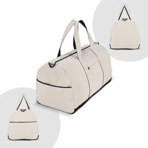 Borsa da viaggio/sport InSideOut Reuuz Canvas 28 x 56 x 28 cm Beige / Nero - personalizzabile con logo