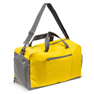 Borsa da viaggio sportiva XL Giallo - personalizzabile con logo