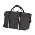 Borsa da weekend in tela di cotone riciclato Harper Grigio scuro - personalizzabile con logo