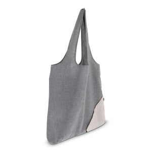 Borsa della spesa Cotone riciclato OEKO-TEX® 140g/m² morbida Grigio - personalizzabile con logo