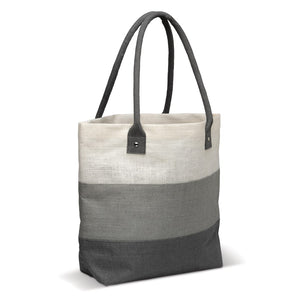 Borsa di juta 340g/m² Grigio - personalizzabile con logo