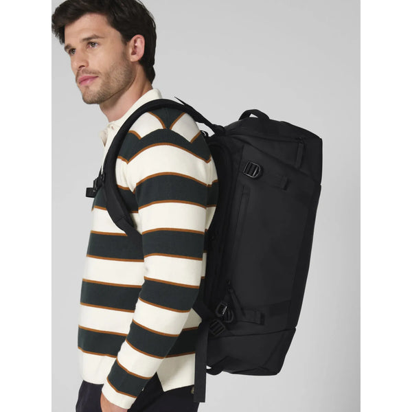 Borsa e Zaino Zürich 45 Litre Hybrid Holdall nero - personalizzabile con logo