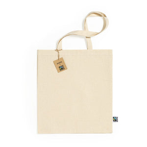 Borsa Elatek Fairtrade beige - personalizzabile con logo