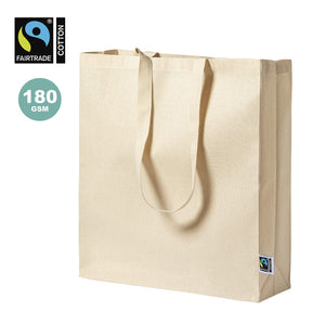 Borsa Elatek Fairtrade beige - personalizzabile con logo