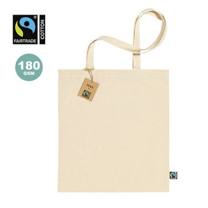 Borsa Flyca Fairtrade beige - personalizzabile con logo