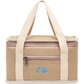 Borsa frigo 6 lattine in tela beige - personalizzabile con logo