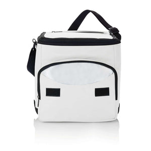 Borsa frigo doppia tasca bianco - personalizzabile con logo