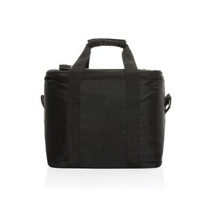 Borsa frigo deluxe Pedro AWARE™ RPET con pannello solare 5W nero - personalizzabile con logo