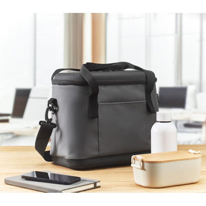 Borsa frigo in PEVA 40L grigio - personalizzabile con logo