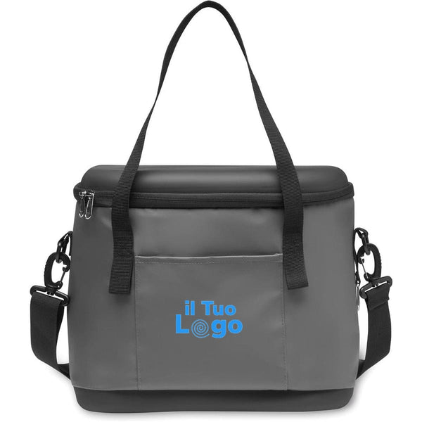 Borsa frigo in PEVA 40L grigio - personalizzabile con logo