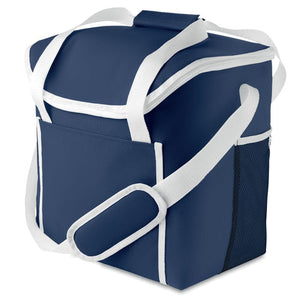 Borsa frigo in poliestere blu - personalizzabile con logo