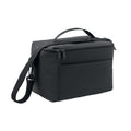 Borsa frigo in PU con tracolla Nero - personalizzabile con logo