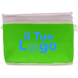 Borsa frigo per 6 lattine colorata - personalizzabile con logo