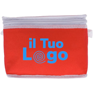 Borsa frigo per 6 lattine colorata - personalizzabile con logo