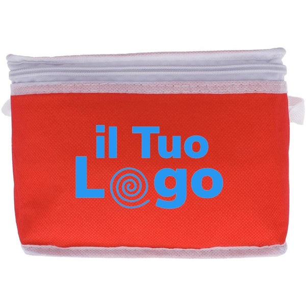 Borsa frigo per 6 lattine colorata - personalizzabile con logo