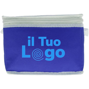 Borsa frigo per 6 lattine colorata - personalizzabile con logo