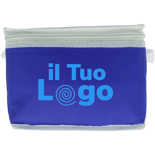 Borsa frigo per 6 lattine colorata - personalizzabile con logo