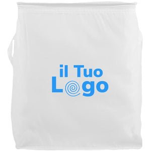 Borsa frigo per bottiglie 1,5l bianco - personalizzabile con logo