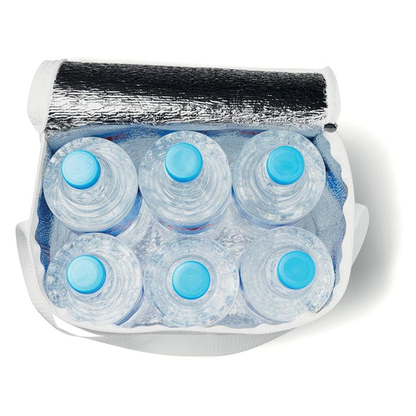 Borsa frigo per bottiglie 1,5l bianco - personalizzabile con logo