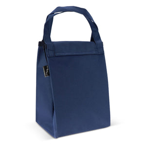 Borsa frigo ripiegata e tappetino da picnic blu navy - personalizzabile con logo