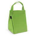 Borsa frigo ripiegata e tappetino da picnic verde - personalizzabile con logo