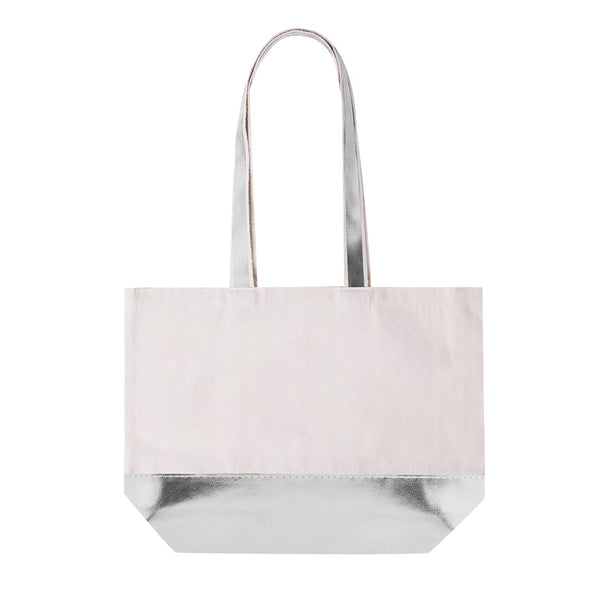 Borsa Hitalax color argento - personalizzabile con logo