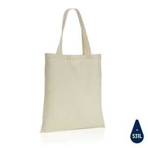 Borsa Impact AWARE™ in cotone riciclato 145 g bianco - personalizzabile con logo