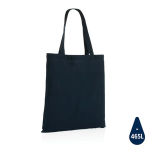 Borsa Impact AWARE™ in cotone riciclato 145 g blu navy - personalizzabile con logo