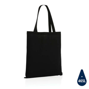 Borsa Impact AWARE™ in cotone riciclato 145 g nero - personalizzabile con logo