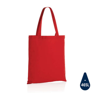 Borsa Impact AWARE™ in cotone riciclato 145 g rosso - personalizzabile con logo