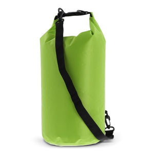 Borsa impermeabile 10L IPX6 verde - personalizzabile con logo