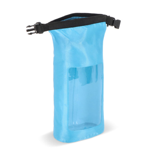 Borsa impermeabile Ripstop da 2 litri per cellulare – IPX6 azzurro - personalizzabile con logo