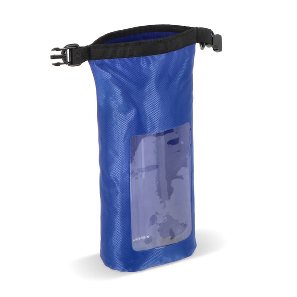 Borsa impermeabile Ripstop da 2 litri per cellulare – IPX6 blu navy - personalizzabile con logo