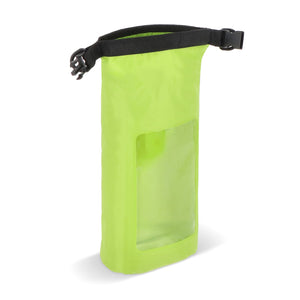 Borsa impermeabile Ripstop da 2 litri per cellulare – IPX6 verde - personalizzabile con logo