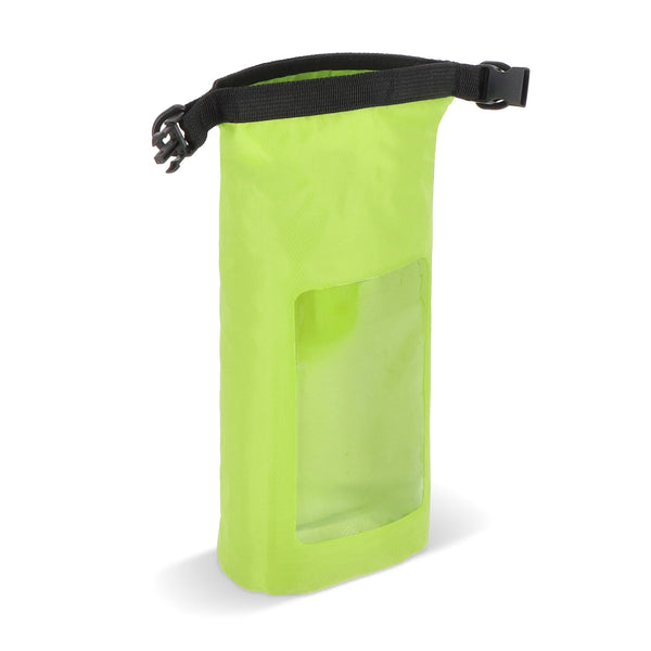 Borsa impermeabile Ripstop da 2 litri per cellulare – IPX6 verde - personalizzabile con logo